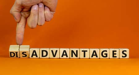The word 'Advantages' spelled out with scrabble tiles.